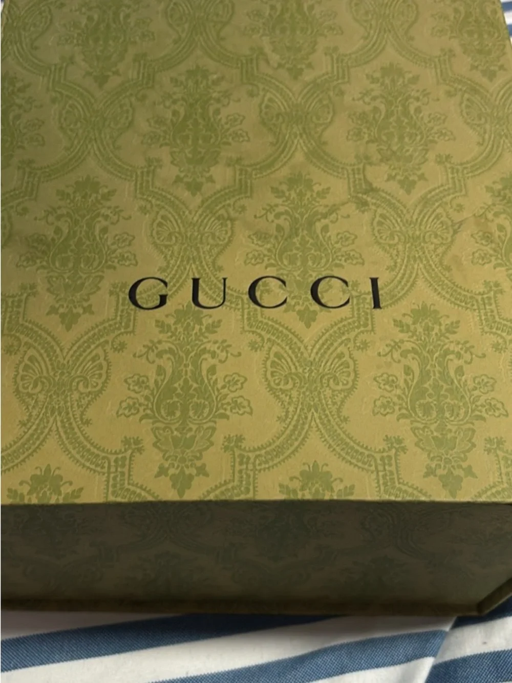 Gucci Beige and Brown GG Monogram Cap with Green-Red Web - Picture 6 of 6